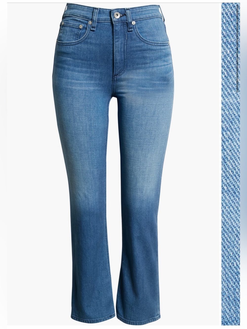 Rag & Bone Nina Women’s Mid Wash Blue ankle flare Jeans